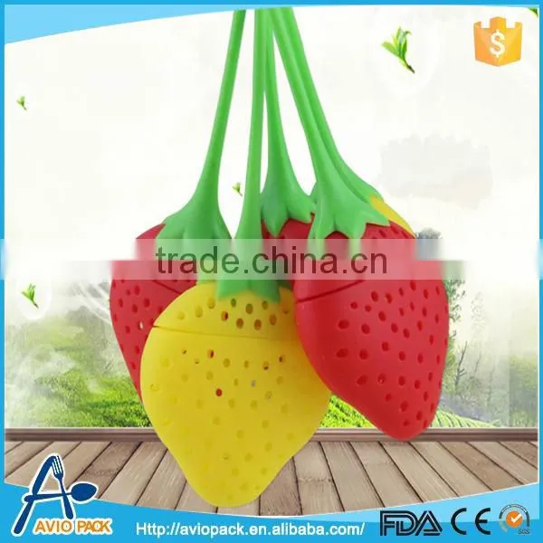 Non-toxic Silicone Tea Infuser in Strawberry Shape photo-4
