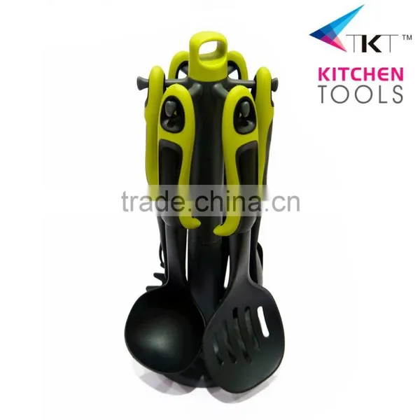 7pcs Nylon Kitchen Tools,nylon Kitchenware With Steel and TPR Handle photo-2