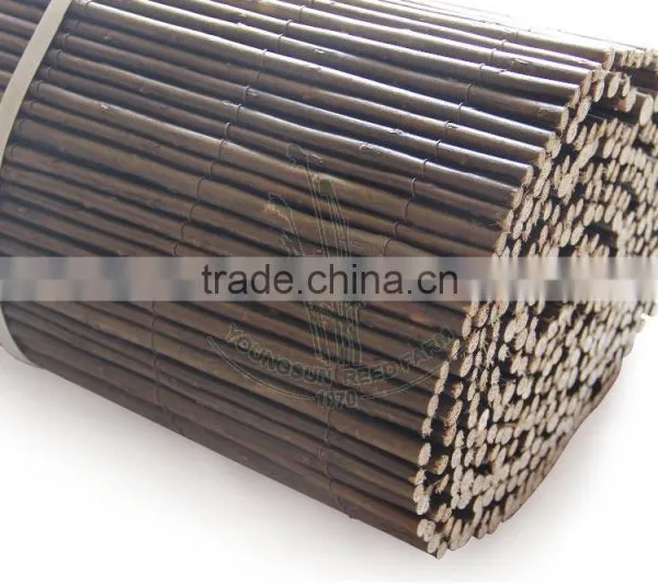 Dark Brown Rolled Willow Screen photo-2