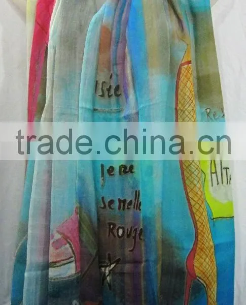 Modal Digital Printed Shawls photo-2