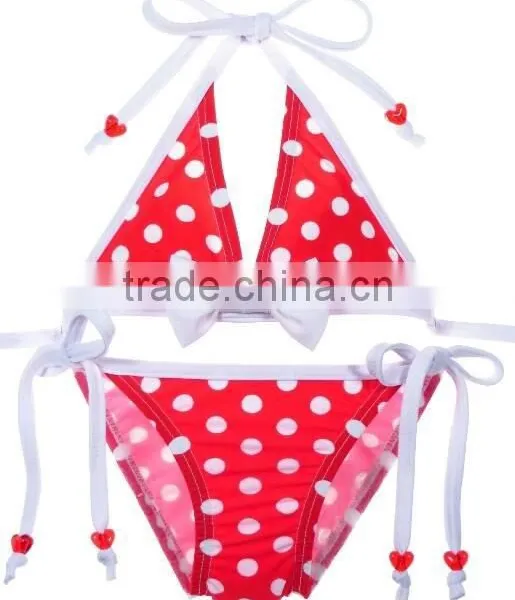 2017 Seaside Fashion Pink Baby Girl Swimsuit Two Pieces Popular Baby Swimsuit photo-2