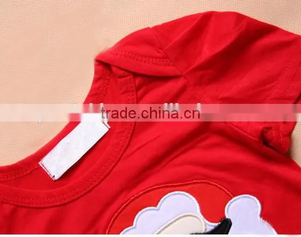 New Year Baby Girls Ruffle Tulle Rompers Clothes Kids Red Santa Baby TuTu Romper photo-3
