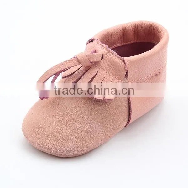 Mix 5 Color Baby Shoes Girl Cute Pink Baby Leather Moccasins photo-2