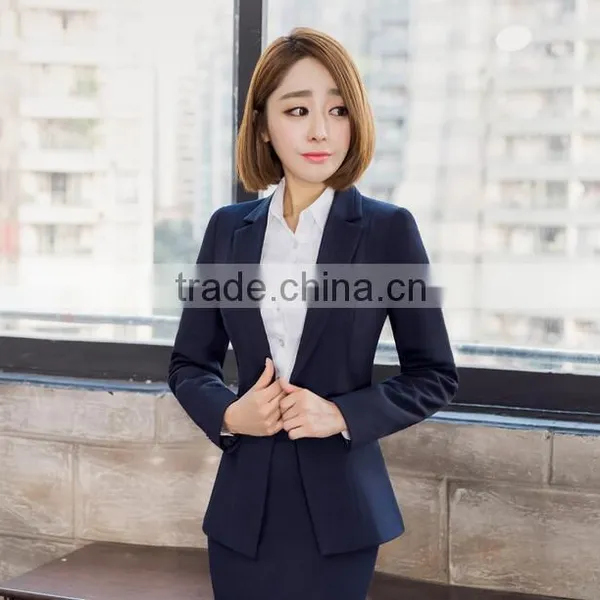 Hot Selling Women's Fashion Business Formal Suits With Polyester Viscose Blend Fabric photo-2