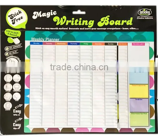 Children Magic Writing Board Reuse and Cleanable Stick Free Planner Board With Marking Pen photo-2