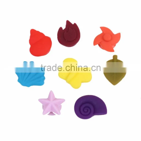 Wholesale Silicone Wine Glass Charms Multicolor Colorful Wine Glass Markers photo-3