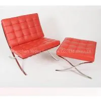 Barcelona Chair Leather Barcelona Style Lounge Chair Ottoman Barcelona Chair Leather