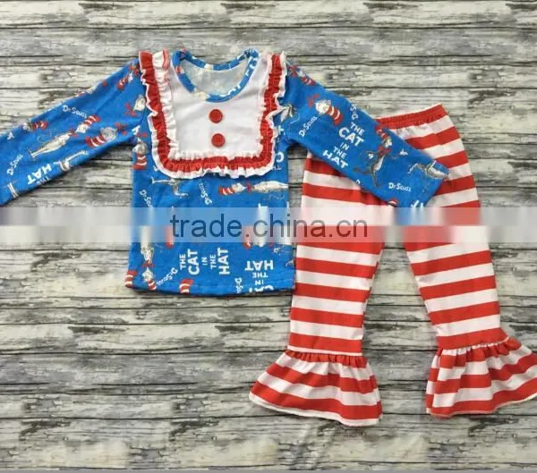 Easter Boutique Kids Clothing Remake Girl Rabbit Print Outfits Spring Boutique Girl Clothing Sets photo-6