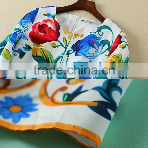 Women Long Sleeve Floral Printed Beach Maxi Dress Ladies Plus Size Party Cocktail Dresses photo-5