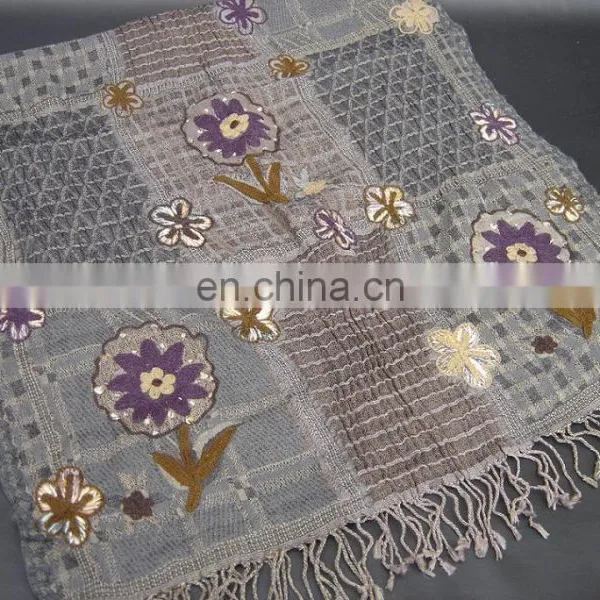 Wool Embroidery Scarf in Latest Designs and Colors
