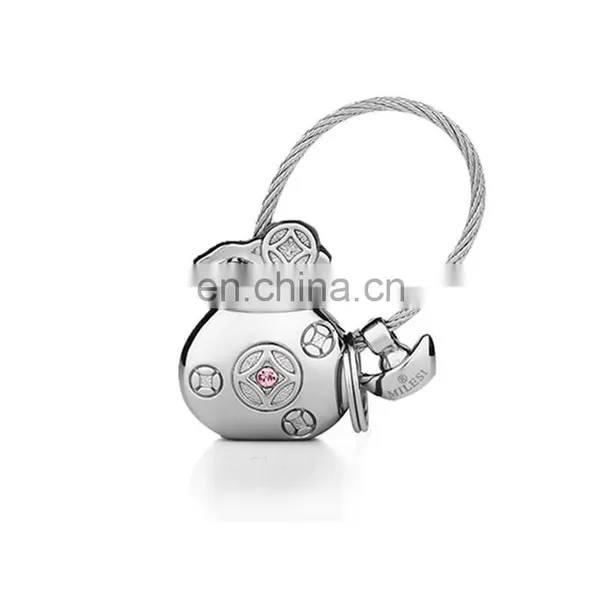 2017 Shiny Silver Rose Gold Plated Metal Keychain Maker photo-2
