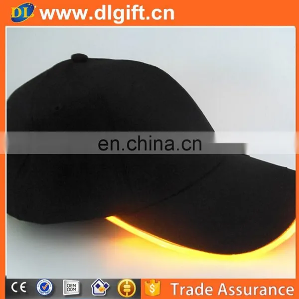 Hot Sale Custom Design Patent Fiber Optic LED Light Flashing Caps Outdoor Sports Baseball Cap photo-5