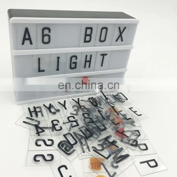 A6 Size DIY Advertising LED Light Box for Home Office Decoration photo-5