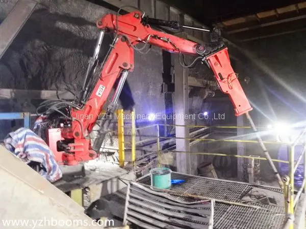 Pedestal Hydraulic Rockbreakers Booms System