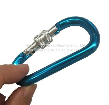 Aluminium Spring hook with Split ring HK908AG Nickel For Cable Railing