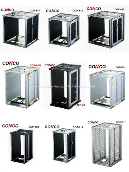 Esd Smt Pcb Magazine Rack , Antistatic Pcb Storage Racks for Smt Line photo-2