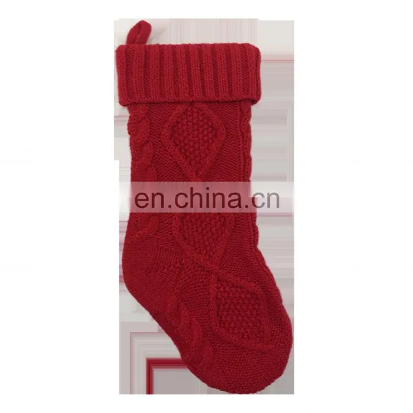 Wholesale Decorative Knit Red Christmas Socking for Christmas photo-5