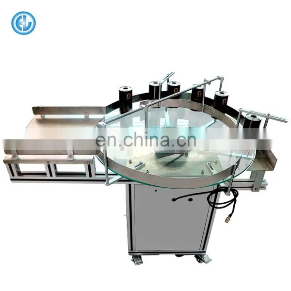 Factory Bottle Unscrambler Turntable Rotary Table With Labeling Machine photo-3
