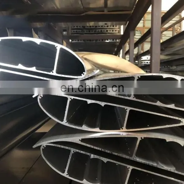 6063 T5 Extruded Aluminum Louvre / Oval Shaped Aluminium Industrial Profiles / l Shape Aluminum Profile Lourve photo-2
