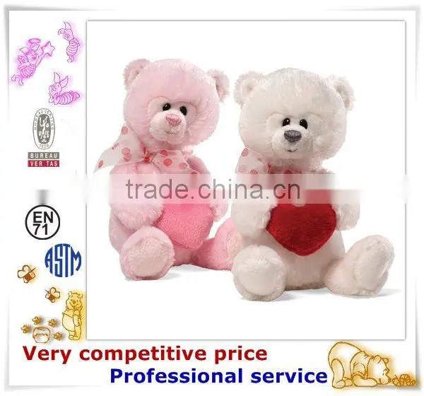 OEM Stuffed Toy,Custom Plush Toys, Valentine Plush Dog With Heart photo-3