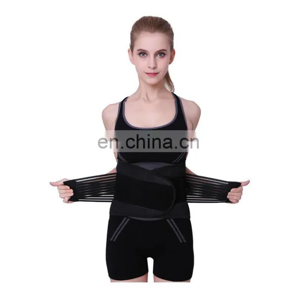 Health Care Warmth Blue And Black Waist Protection Fixed Belt Color Waist Protection Lumbar Back Massage Stretcher Apparatus photo-2