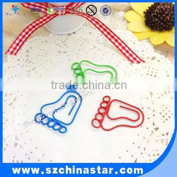 Colorful Multicolor Paper Clips Foot Shape Custom Organ Paperclip photo-4