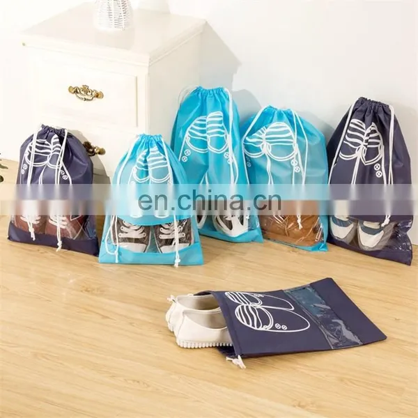 Eco Friendly Shoe Bag Non Woven Drawstring With Custom Logo photo-2