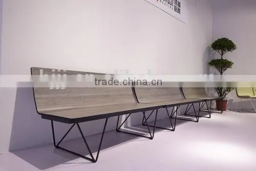 Good Price Europe Patented Indoor Public Waiting Chair Seating Benches for Airport Salon Bus Station Hospitable H63D-M photo-2