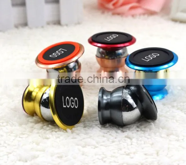 Magnet 360 Rotating Magnetic Funny Cell Phone Holder for Desk Magnetic Car Mount Stainless Steel Metal Stand Cell Phone Holder photo-2