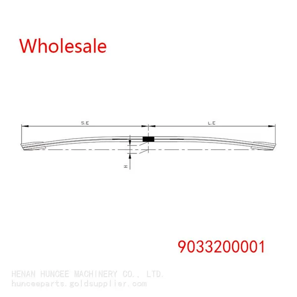 9033200001 Medium Duty Vehicle Front Wheel Spring Arm For MERCEDES BENZ photo-2