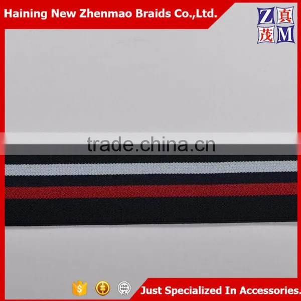 Striped Polyester Elastic Webbing Band photo-2
