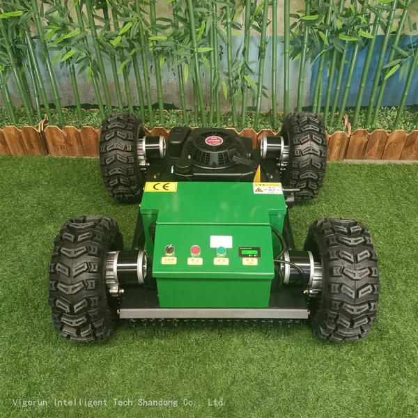 Remote Control Steep Slope Mower, China Robotic Brush Mower Price, Remote Control Mower Price for Sale photo-2
