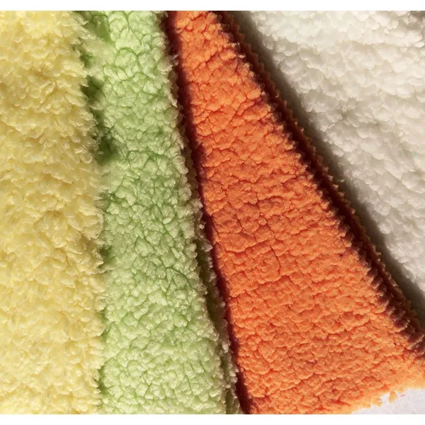 100% Polyester Double Side Brush Shu Velveteen Faux Fur Sherpa Fleece Fabric - Premium Warmth & Custom Comfort photo-5