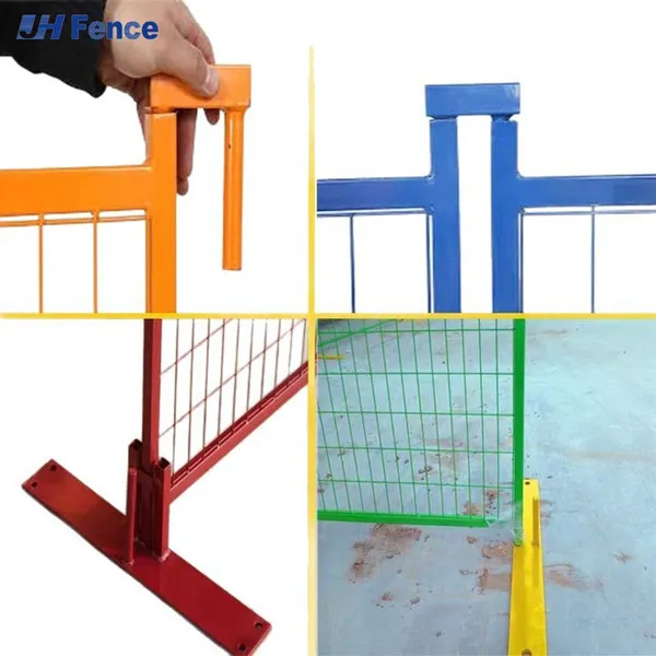 HT-FENCE 6*12 Feet Portable Canada Construction Fence Panels Galvanized Outdoor Temporary Fence Heat Treated Wood Factory Direct photo-5