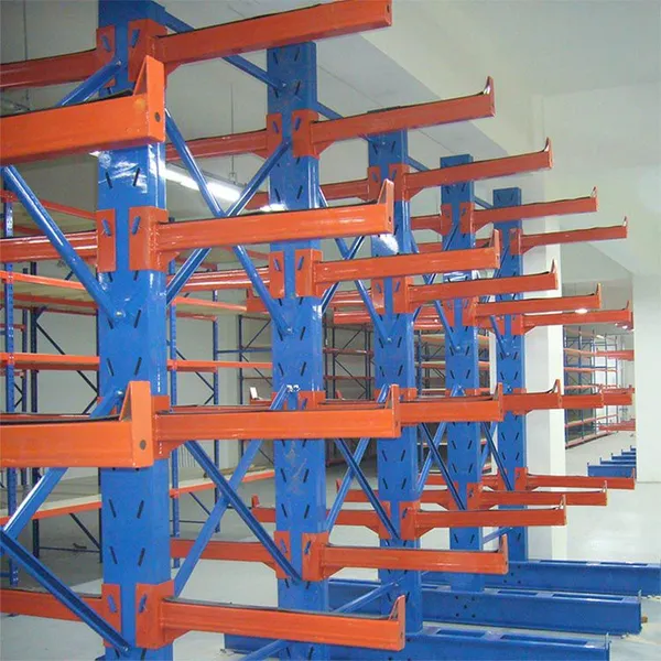 Rack de cantilever de acero galvanizado para almacenamiento de almacén de larga duración