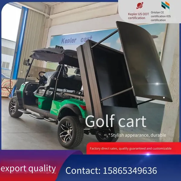 New Electric Golf Carts Equipped With Dump Bodies, Accepting Private Customization. Source Factory for Tourist Sightseeing Vehicles photo-3