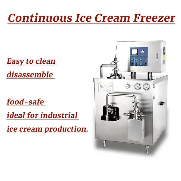 50L/H Continuous Ice Cream Freezer Industrial Commercial Ice Cream Machine for Gelato Sorbet Frozen Yogurt Production photo-4