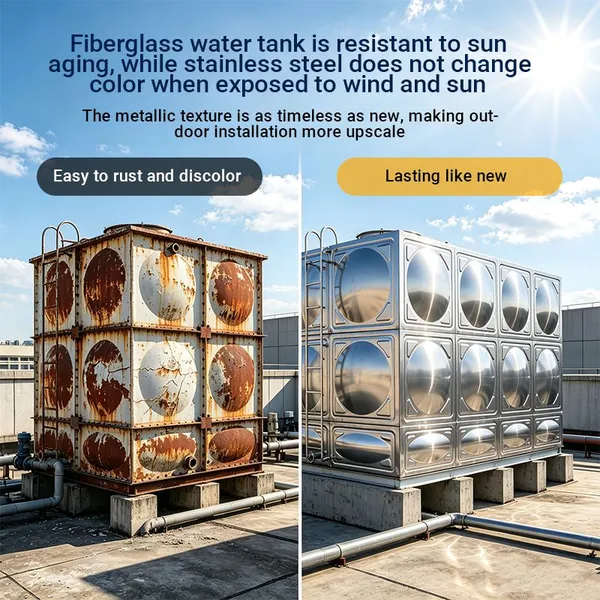 Kleiner tragbarer SUS304 Edelstahl-Wassertank für den Haushalt, Trinkwasser-Vorratstank.