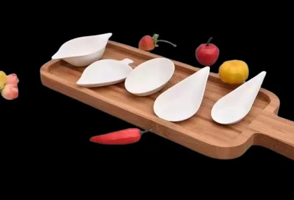 Small Saucer for Ketchup & Dipping Sauce at Fast Food Restaurants, Compostable Sugarcane Pulp, Disposable Plate photo-5