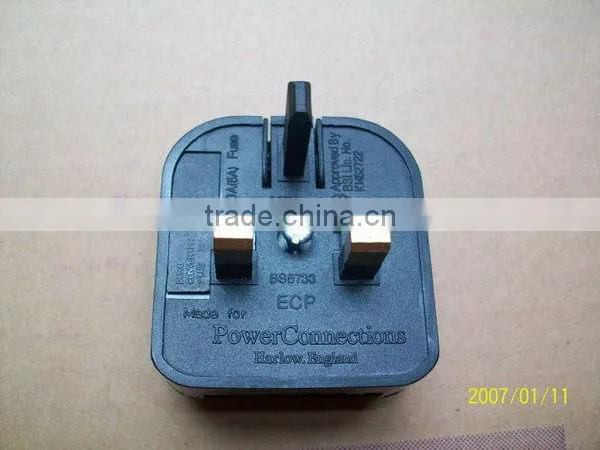 CE ROHS BSI Approved Super Nylon Malaysia UK HK Israel Bahrain Kuwait Ireland Type G to Schuko EU Travel Adapter Plug Converter photo-5