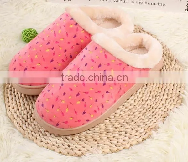 2015 New Autumn Winter Slippers Big Boys Warm Slippers Hing-end Couple Cotton Slippers Wholesale photo-2