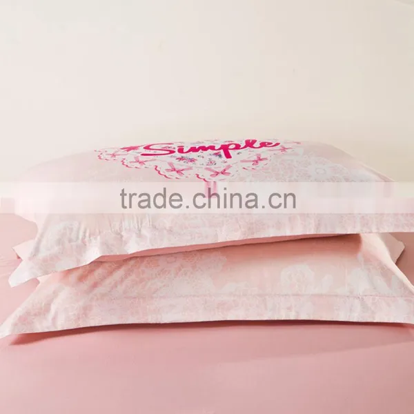 China Factory Made Reactive Pink Flowers Bedding Set photo-3