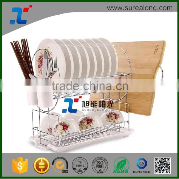 2016 High Quality Kitchen Storage Useful Plate Kitchen Rack Stainless Stainless Steel Kitchen Utensil Rack High Quality for Dish photo-3