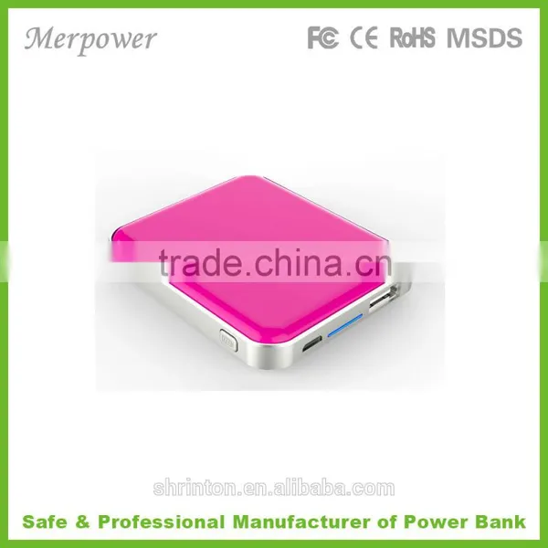 To High Quality Mirror Portable Power Bank Rechargeable 2200mah photo-2