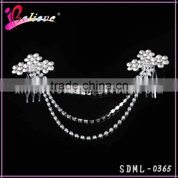 Hair Accessories Wholesale Crystal Bling Bling Hair Chain,indian Bridal Hair Jewelry photo-3