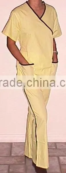 Contrasting Mock Wrap Suit Yellow-Black