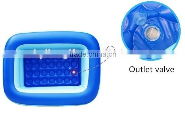 6P Material Square Green Pool Inflatable Pool Plastic Pool for Baby photo-6