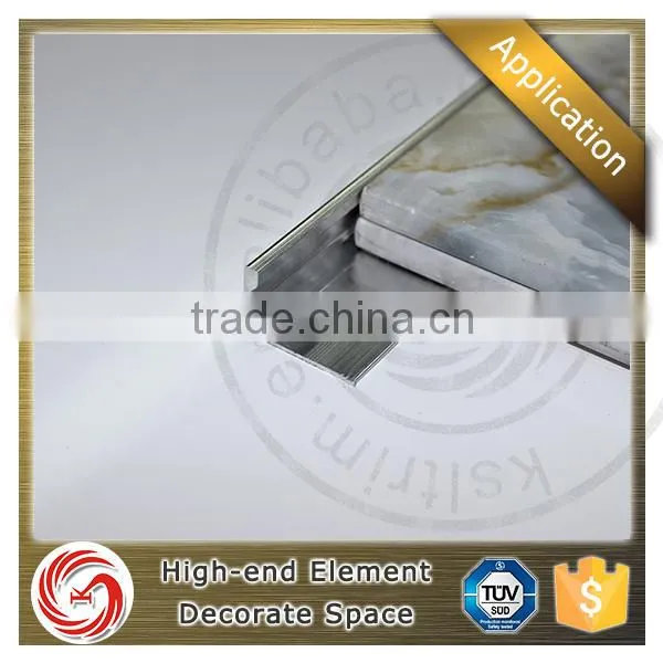2016 Industrial Low Price Chromed Finish Aluminum Corner Tile Trim for Interior Tile Protection photo-2