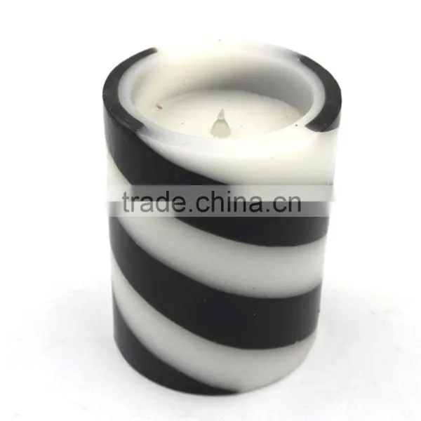Home Light Battery Operate Melted Flameless Pillar LED Candle Wholesale Real Wax Electric Candle Light photo-2
