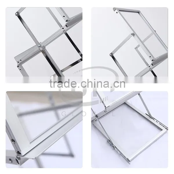 Manufacturer Lightweight and Portable Clear Acrylic Racks Foladble Brochure Holder photo-5